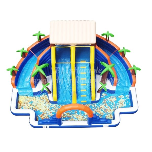 T6-608 Large water slide with pool