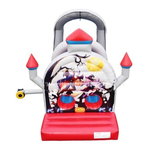 T7-329 Inflatable Obstacles Courses Halloween castle slide - Image 2