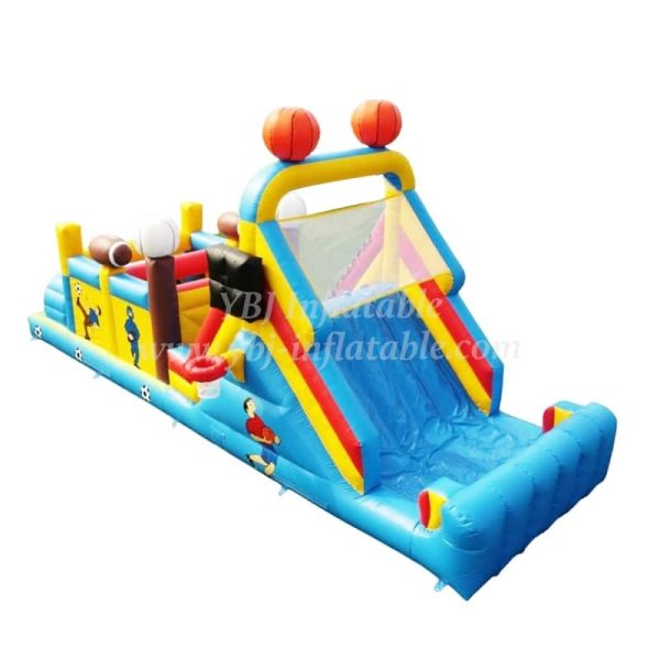 T7-404 inflatable soccer ostacle challenge run