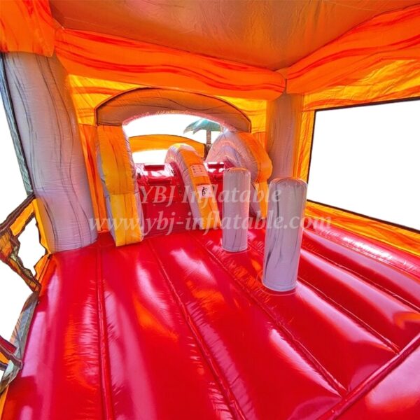 H1-1302 Jungle bouncy castle with slide - Image 4