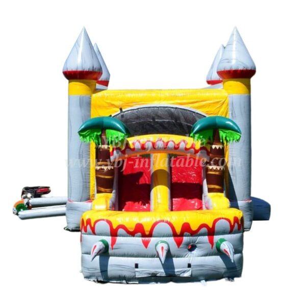H1-1302 Jungle bouncy castle with slide - Image 5