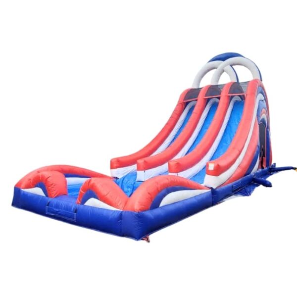 H2-2137 High quality commodity grade inflatable three-way water slide - Image 2
