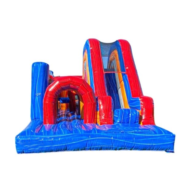 H1-2132 Obstacle challenge themed inflatable bounce house - Image 3