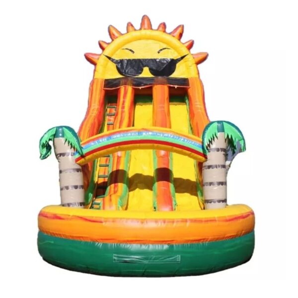 H2-2168 Tropical sun rain forest theme inflatable water slide - Image 2