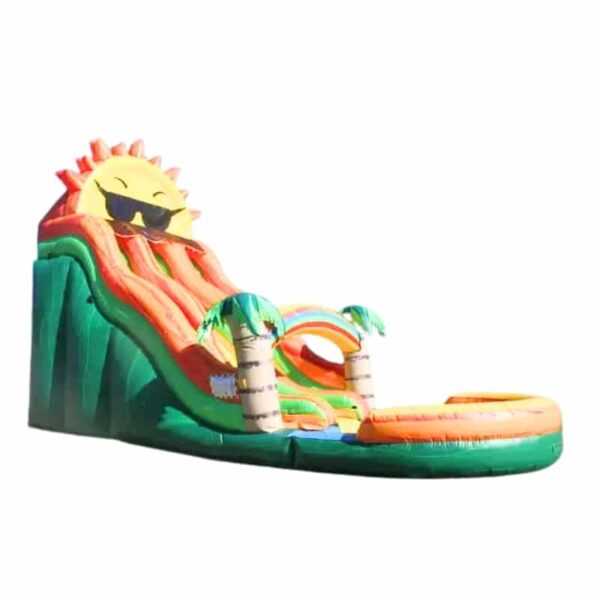 H2-2168 Tropical sun rain forest theme inflatable water slide - Image 3